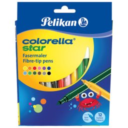 Flomaster školski 12boja karton Colorella star Pelikan 807517
