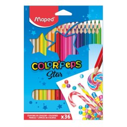 DRVENE BOJICE MAPED COLOR`PEPS STAR 1/36