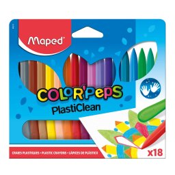 VOŠTANE BOJICE MAPED COLOR`PEPS PLASTIC CLEAN 1/18