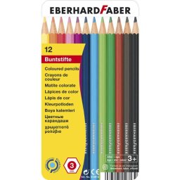 Eberhard Faber boje drvene u metalnoj kutiji 1/12