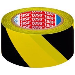 Traka za označavanje lepljiva 50mm/33m pvc Tesa 60760-93 crno-žuta