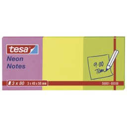 Blok samolepljiv 40x50mm 12x80L Neon Notes Tesa 56001