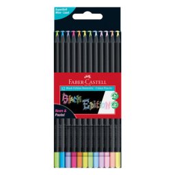 Drvene boje Black edition Faber Castell neon+pastel 1/12