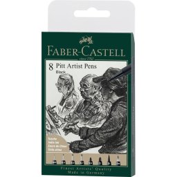 Faber Castell Pitt Artist Pen India ink pen 1/8 Black
