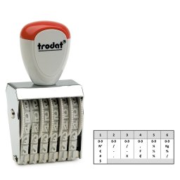 Numerator gumeni 6mesta/H- 5mm Trodat 1556