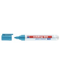 Marker za staklenu tablu E-95 1,5-3mm, zaobljeni Edding svetlo plava