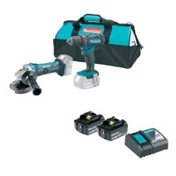 Akumulatorski set alata Makita DDF482Z + DGA452Z 18V 1x3.0 Ah 1x5.0 Ah + torba
