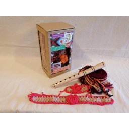 RASPRODAJA - Poklon set za devojčice - "MALI FRULAŠ" - Etno frula + Ukrasi + Tkanica - NA LAGERU još 13 komada