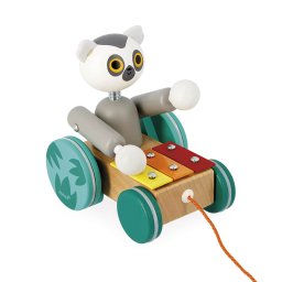 Tropik - Drveni lemur na povlačenje sa ksilofonom