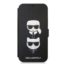 Maska na preklop Karl Lagerfeld Karl Flip za iPhone 12 Pro (6.1) crna.