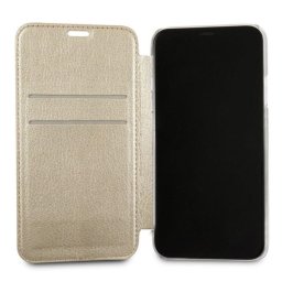 Maska na preklop Guess Book za iPhone X krem.
