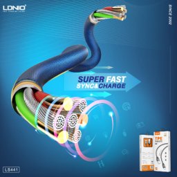USB kabel LDNIO LS441 Micro USB sivi 1m