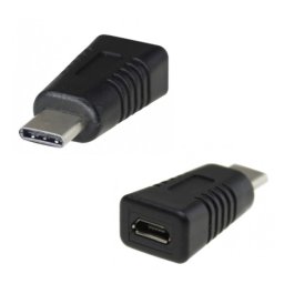 Adapter Micro USB zenski na Type-C muski crni