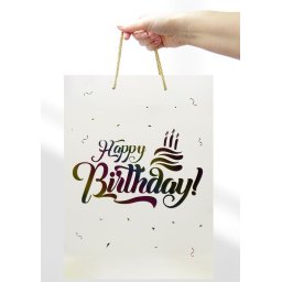 KESA UKRASNA XL 30x41.5x12 OP1724 HAPPY BIRTHDAY HOLOGRAM WY