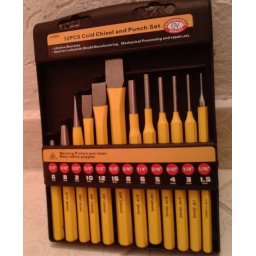 Veliki profesionalni set sekača i izbijača iz 12 delova