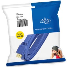 Zed electronic HDMI kabl, pljosnati, 5.0 met, ver. 2.0, 3D, Ethernet - HDMI-FLT/5