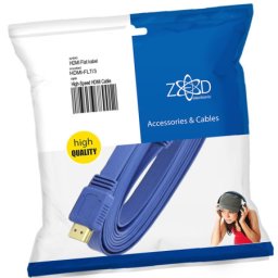 Zed electronic HDMI kabl, pljosnati, 3.0 met, ver. 2.0, 3D, Ethernet - HDMI-FLT/3