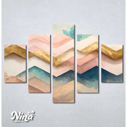 Slike na platnu Apstrakcija pastelne boje Nina449_5