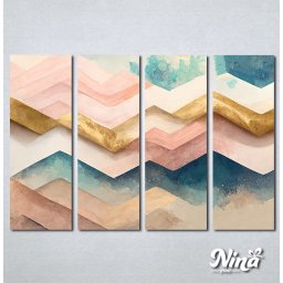 Slike na platnu Apstrakcija pastelne boje Nina449_4