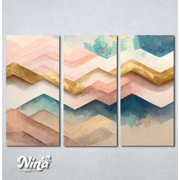Slike na platnu Apstrakcija pastelne boje Nina449_3