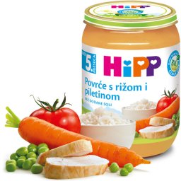 HIPP KAŠICA POVRĆE SA PIRINČEM I PILETINOM 190G