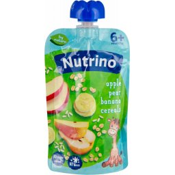 Nutrino voćni pire - jabuka, kruška, banana, žitarice 100g