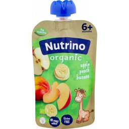 Nutrino ORG voćni pire jabuka, breskva, banana 100g