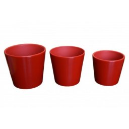 Kerbek saksija manhattan 12cm uni crvena ( KE D10/120/002 )