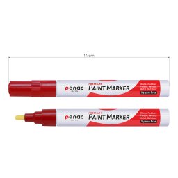 MARKER PENAC PAINT CRVENI METAL OTO140-RD 1/12