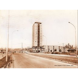 Stari Beograd, RK kod fontane 1963. uramljena slika 30x40cm i 40x50cm