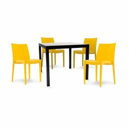 Metalni sto Brunch 90x90 + 4 Venice stolice