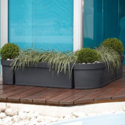 Themis Cassetta saksija antracit 80x40