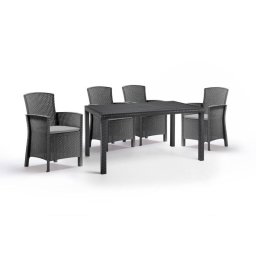 Baštenski set - Duži sto + 4 Lido stolice