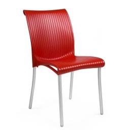 Stolica plastična Regina colori Crvena