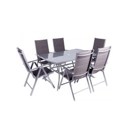 Baštenski set Kingston - sto i 6 stolica