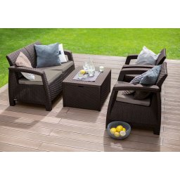 Baštenski set Corfu II Box Pe ratan CU 223172 - Curver
