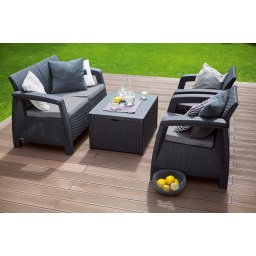 Baštenski set Corfu II Box Pe ratan CU 223174 - Curver