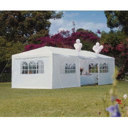 Tenda sa 6 bočnih strana bela 3x6 m