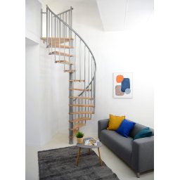 Kružne unutrašnje stepenice -Spiral 140 - srebrne