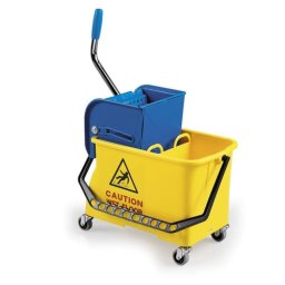 Plastična jednostruka kanta SPIDER 15 L - sa pregradom i točkićima