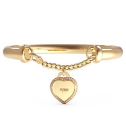 Ženska guess fine heart zlatna narukvica od hirurškog Čelika ( jubb01421jwygs )