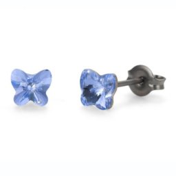 Ženske oliver weber sensitive butterfly lavander mindjuše sa swarovski kristalima ( s24017.283 )