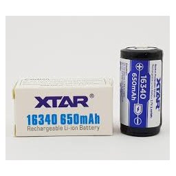 Baterija LI-ion Xtar 3,7V 650 mAh 16340 (punjiva CR123)