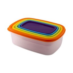 LT6030 Set plastičnih posuda 6kom RAINBOW, LAMART