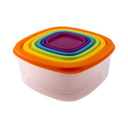 LT6029 Set plastičnih posuda 6kom RAINBOW, LAMART