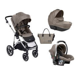 KikkaBoo Kolica Thea 3in1 set sa autosedištem i tvrdom korpom Beige (KKB21109)