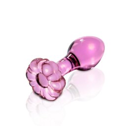 Stakleni rozi analni dildo 9cm Icicles No.48