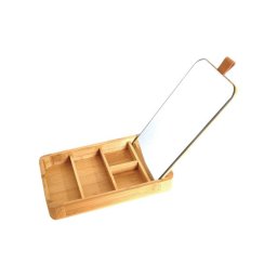 Kinghoff kh1695 kutija za nakit i šminku bambus 24x14x3.5cm