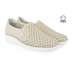 Kožne ženske espadrile 2652BE bež