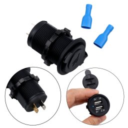 Ugradni Dupli USB Punjač za Auto, Motor i Čamce12V / 24V – Vodootporni